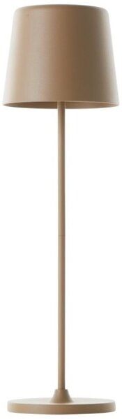 Brilliant G90939/18 Venkovní AKU stolní lampa KAAMI cappuccino USB-C