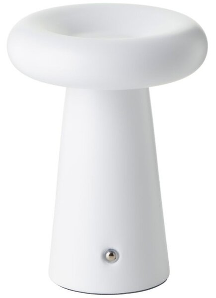 Brilliant G40895/75 Venkovní AKU stolní lampa MUFFIN matná bílá USB-C