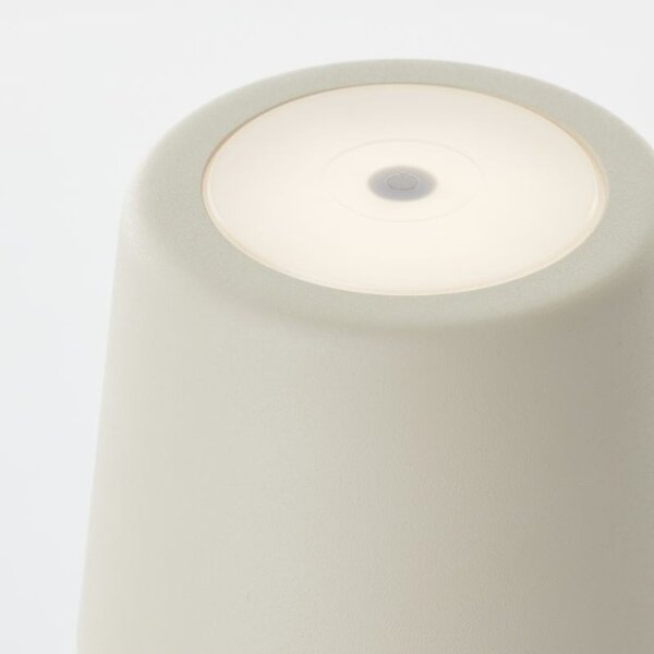 Brilliant G90939/09 Venkovní AKU stolní lampa KAAMI béžová USB-C