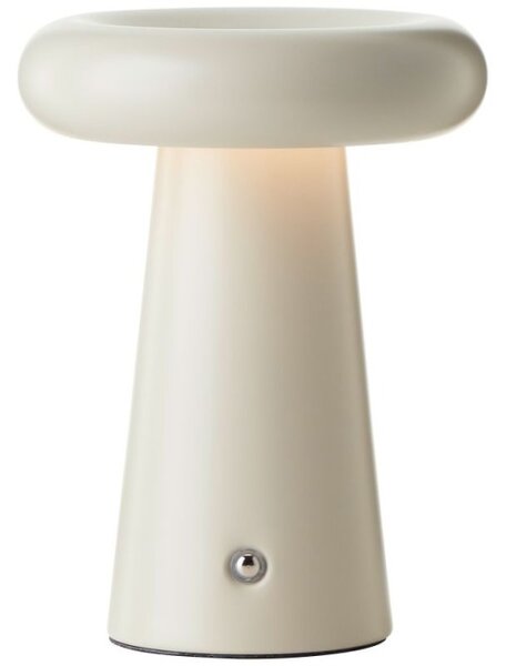 Brilliant G40895/09 Venkovní AKU stolní lampa MUFFIN béžová USB-C