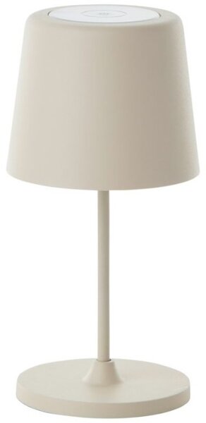 Brilliant G90939/09 Venkovní AKU stolní lampa KAAMI béžová USB-C