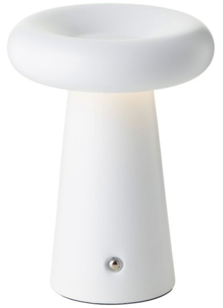 Brilliant G40895/75 Venkovní AKU stolní lampa MUFFIN matná bílá USB-C