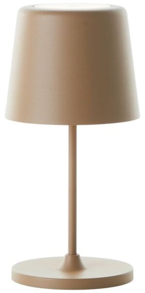 Brilliant G90939/18 Venkovní AKU stolní lampa KAAMI cappuccino USB-C