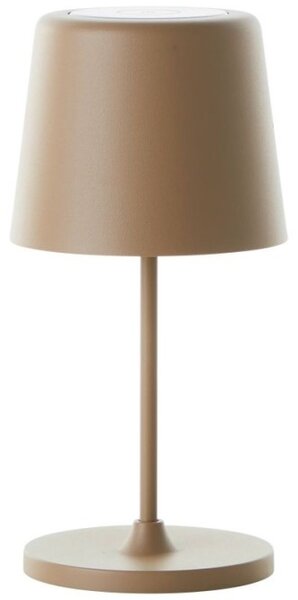 Brilliant G90939/18 Venkovní AKU stolní lampa KAAMI cappuccino USB-C