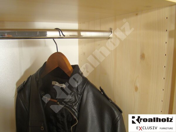 Smrková šatní skříň masiv smrk VIKI 200x75x58 (šatní skříň do moderní ložnice )