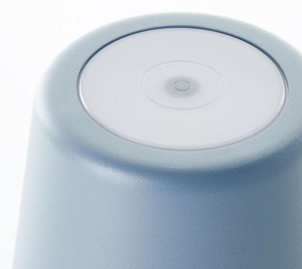Brilliant G90939/04 Venkovní AKU stolní lampa KAAMI modrá USB-C