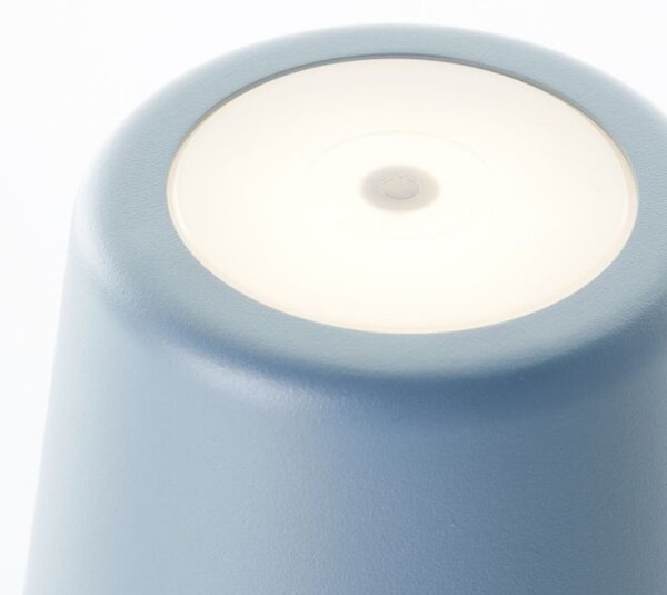 Brilliant G90939/04 Venkovní AKU stolní lampa KAAMI modrá USB-C