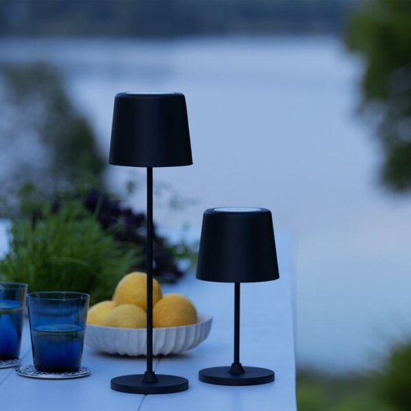 Brilliant G90939/76 Venkovní AKU stolní lampa KAAMI černá USB-C