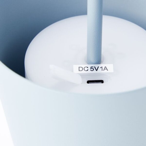 Brilliant G90939/04 Venkovní AKU stolní lampa KAAMI modrá USB-C