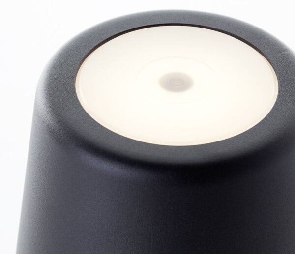 Brilliant G90939/76 Venkovní AKU stolní lampa KAAMI černá USB-C