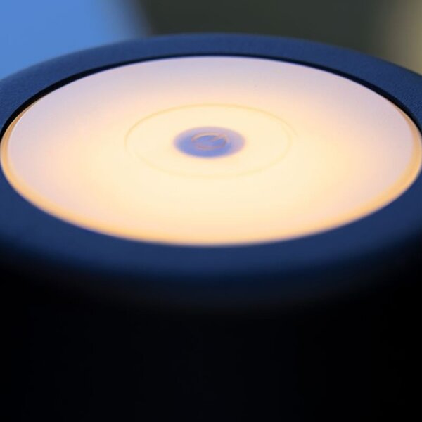 Brilliant G90939/76 Venkovní AKU stolní lampa KAAMI černá USB-C