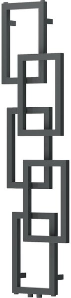 Mexen Grid, dekorativní koupelnový radiátor 1360 x 390 mm, 349 W, grafitová, W215-1360-390-00-66