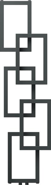 Mexen Grid, dekorativní koupelnový radiátor 1360 x 390 mm, 349 W, grafitová, W215-1360-390-00-66
