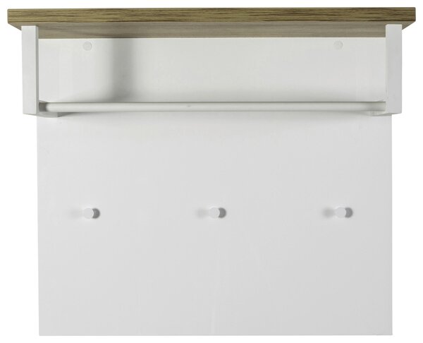 ŠATNÍ PANEL, barvy dubu, vysoce lesklá bílá, 82/71/35 cm Carryhome - Šatní panely, Online Only