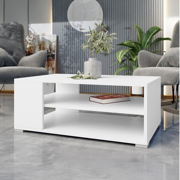 Konferenční stolek GIMREN 100x40 cm bílá