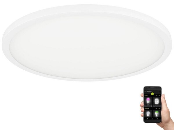 Eglo 900759 - LED Stmívatelné stropní svítidlo SARSINA-Z 41W/230V pr. 60 cm bílá