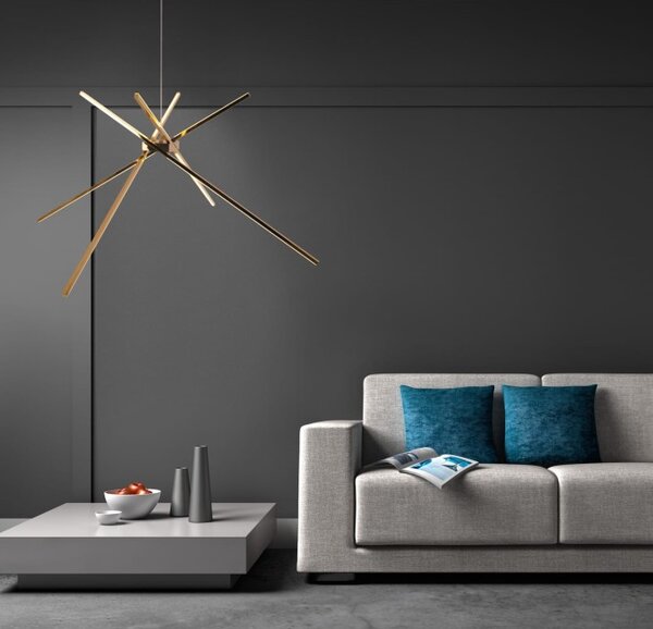 Maxlight P0457 Luxusní závěsné LED svítidlo SPIDER zlaté