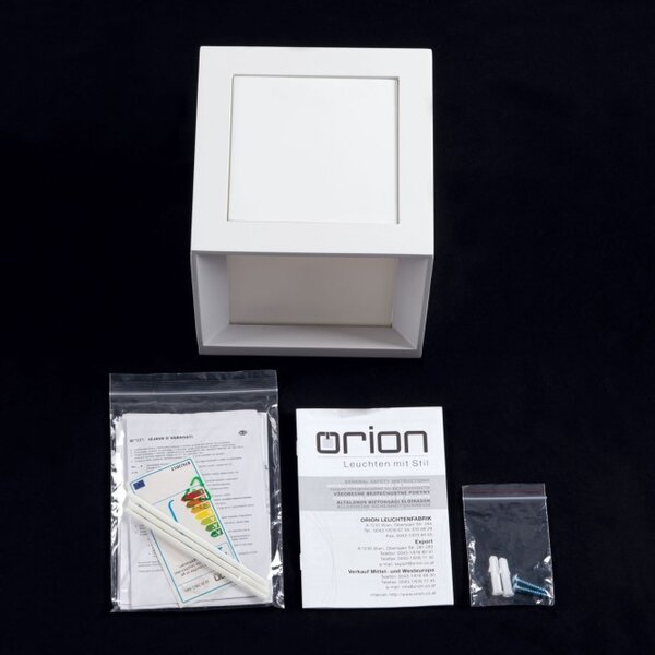 Orion AL_11-1208_weiß Hliníkové venkovní svítidlo HENRY bílé IP44