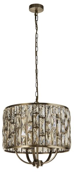 Searchlight 6585-5AB Závěsné glamour svítidlo BIJOU patina, průměr 44cm