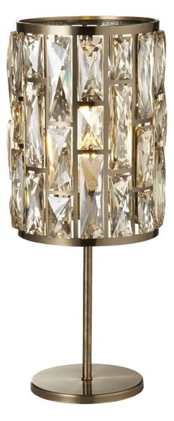 Searchlight EU6584AB Stolní lampa glamour BIJOU patina