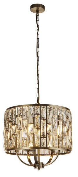 Searchlight 6585-5AB Závěsné glamour svítidlo BIJOU patina, průměr 44cm