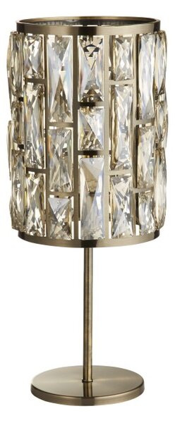 Searchlight EU6584AB Stolní lampa glamour BIJOU patina