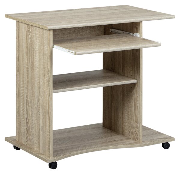 PC STŮL, Sonoma dub, 80/50/75 cm MID.YOU - Online Only psací stoly, Online Only