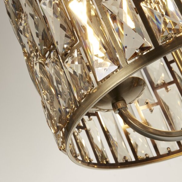 Searchlight 6583-3AB Závěsné glamour svítidlo BIJOU patina, průměr 38cm