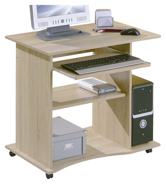 PC STŮL, Sonoma dub, 80/50/75 cm MID.YOU - Online Only psací stoly, Online Only