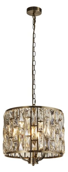 Searchlight 6583-3AB Závěsné glamour svítidlo BIJOU patina, průměr 38cm