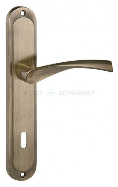 DIANA klika na dveře bronz, Provedení Klíč, Rozteč kování 72mm