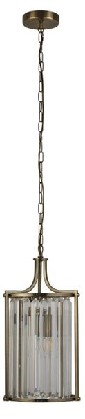 Searchlight 8092-2AB Závěsné glamour svítidlo VICTORIA patina, průměr 26cm