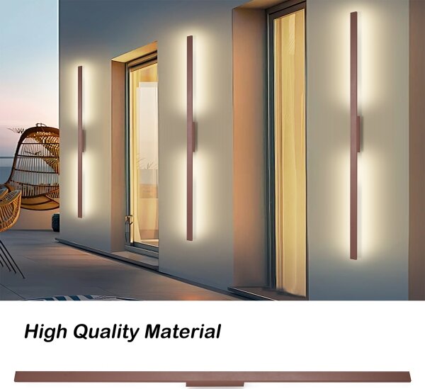 Brilagi - LED Venk. nást. svít. LUNA LED/30W/230V 3000K IP65 150 cm hnědá CRI 90