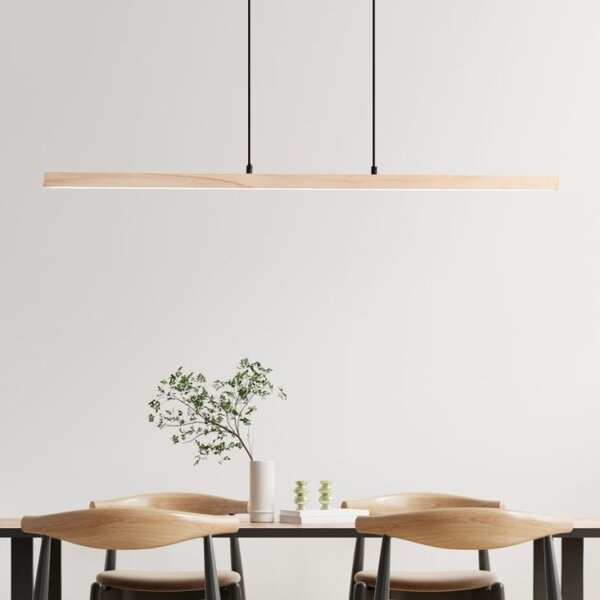 Brilliant G99072/76 Stropní závěsné LED svítidlo ARION světlé dřevo