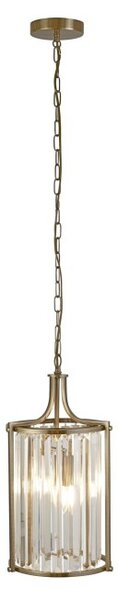 Searchlight 8092-2AB Závěsné glamour svítidlo VICTORIA patina, průměr 26cm