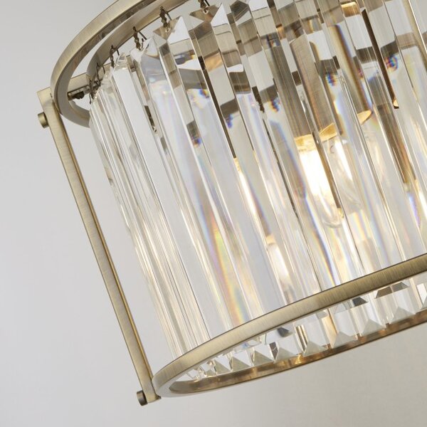 Searchlight 8095-5AB Závěsné glamour svítidlo VICTORIA patina