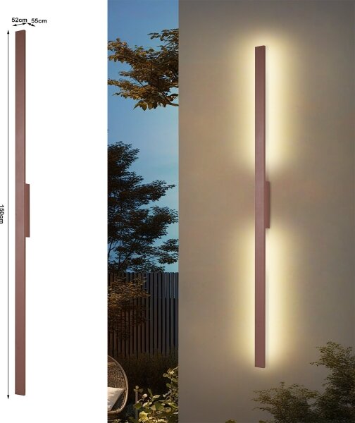 Brilagi - LED Venk. nást. svít. LUNA LED/30W/230V 3000K IP65 150 cm hnědá CRI 90