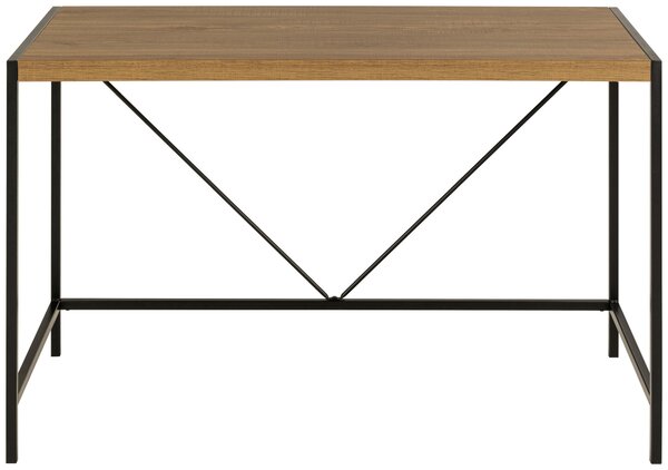 PSACÍ STŮL, černá, barvy dubu, 120/60/75 cm MID.YOU - Online Only psací stoly, Online Only