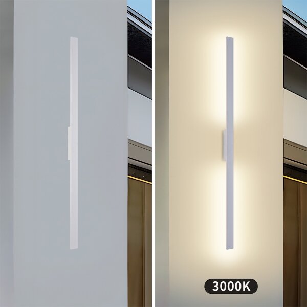 Brilagi - LED Venk. nást. svít. LUNA LED/24W/230V 3000K IP65 100 cm bílá CRI 90