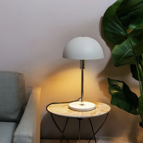 Brilliant 93095/79 Stolní lampa LILIAN béžová + TRAVERTIN