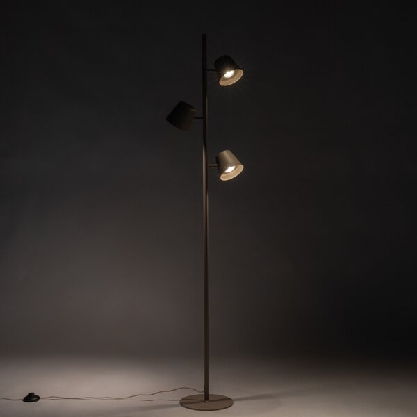 Stojací lampa Snap Fosca Dark Taupe Trio (LMD)