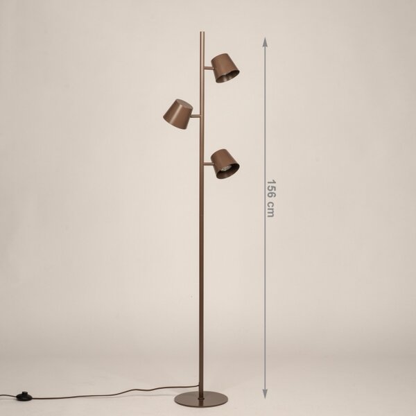 Stojací lampa Snap Fosca Brown Trio (LMD)