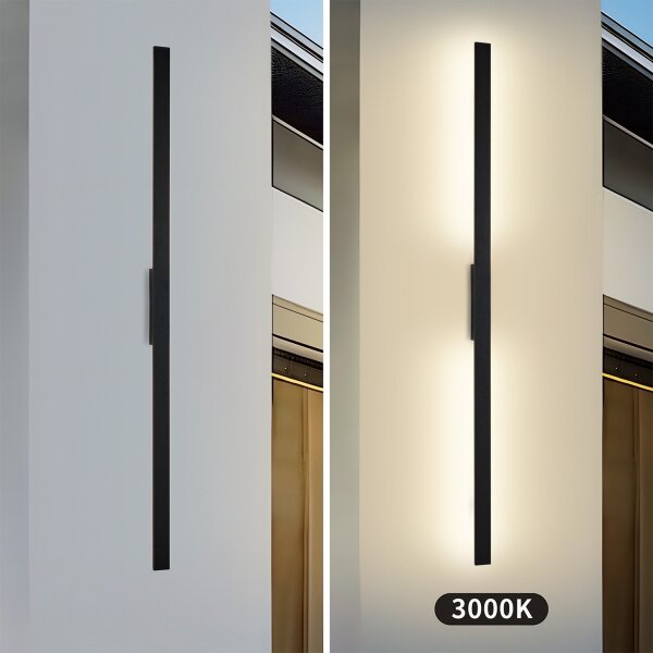 Brilagi - LED Venk. nást. svít. LUNA LED/30W/230V 3000K IP65 150 cm černá CRI 90