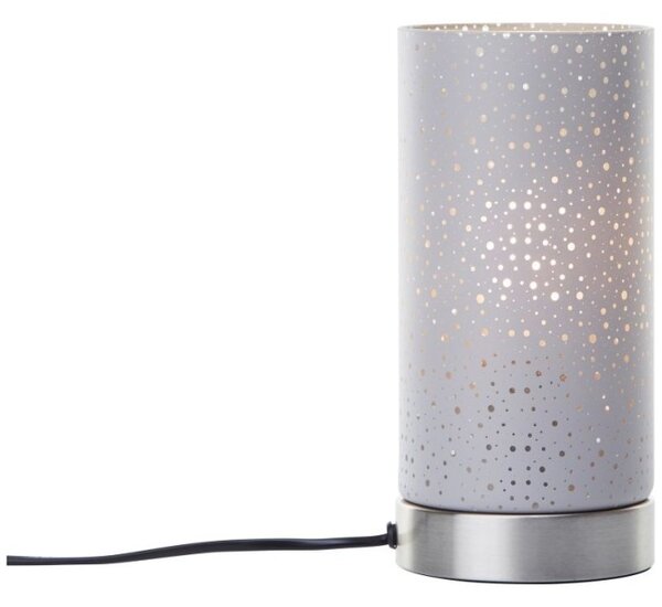 Brilliant 20070/22 Skleněná stolní lampa SCARLETT šedá