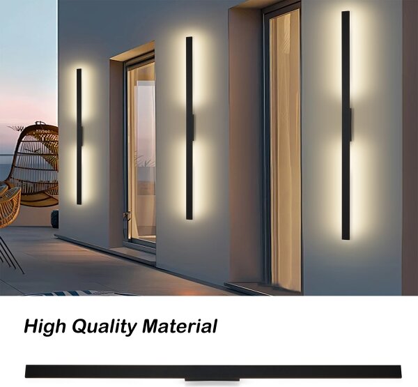 Brilagi - LED Venk. nást. svít. LUNA LED/30W/230V 4000K IP65 150 cm černá CRI 90