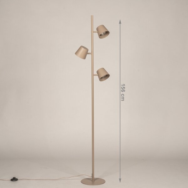 Stojací lampa Snap Fosca Dark Taupe Trio (LMD)
