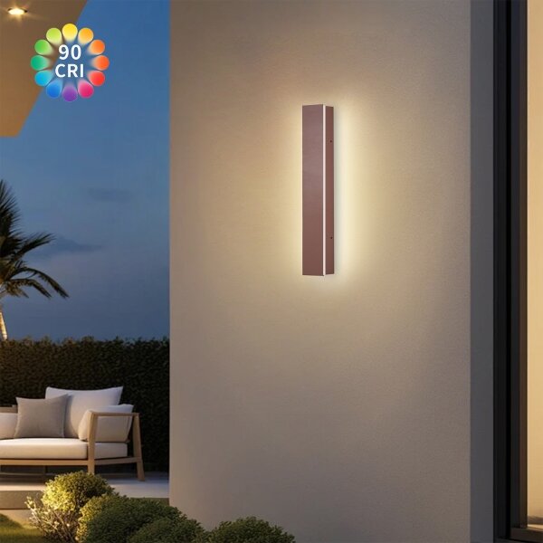 Brilagi - LED Venk. nást. svít. LINEAR LED/8W/230V 3000K IP65 30 cm hnědá CRI 90