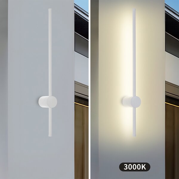 Brilagi - LED Venk. nást. svít. AURA LED/12W/230V 3000K IP54 65 cm bílá CRI 90
