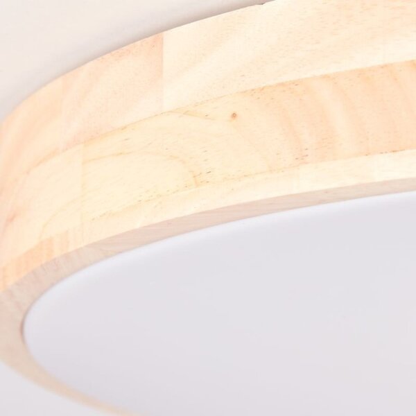 Brilliant G80570A75 LED stmívatelné svítidlo SLIMLINE DŘEVO průměr 50cm, RC, CCT, Night Light