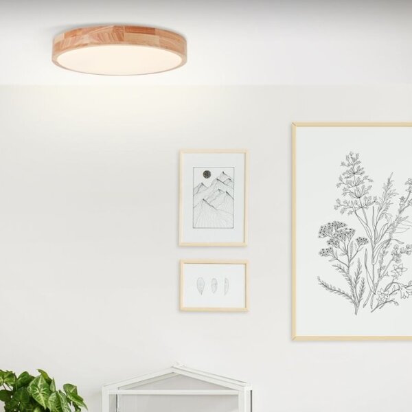 Brilliant G80569A75 Stropní svítidlo LED 22W SLIMLINE DŘEVO průměr 39cm